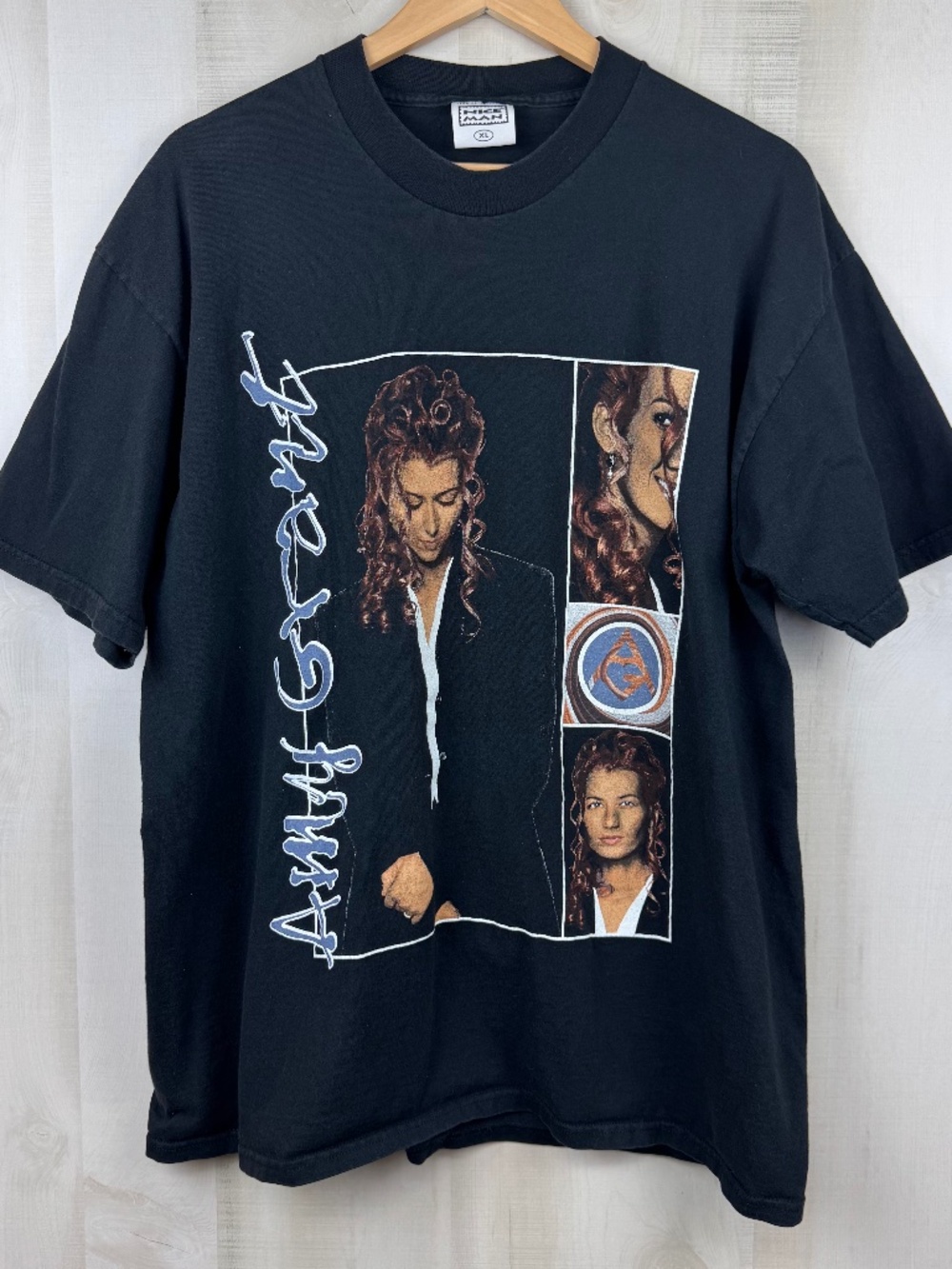 Vintage Nice Man Amy Grant House of Love 1994-95 Concert Black T-Shirt XL USA